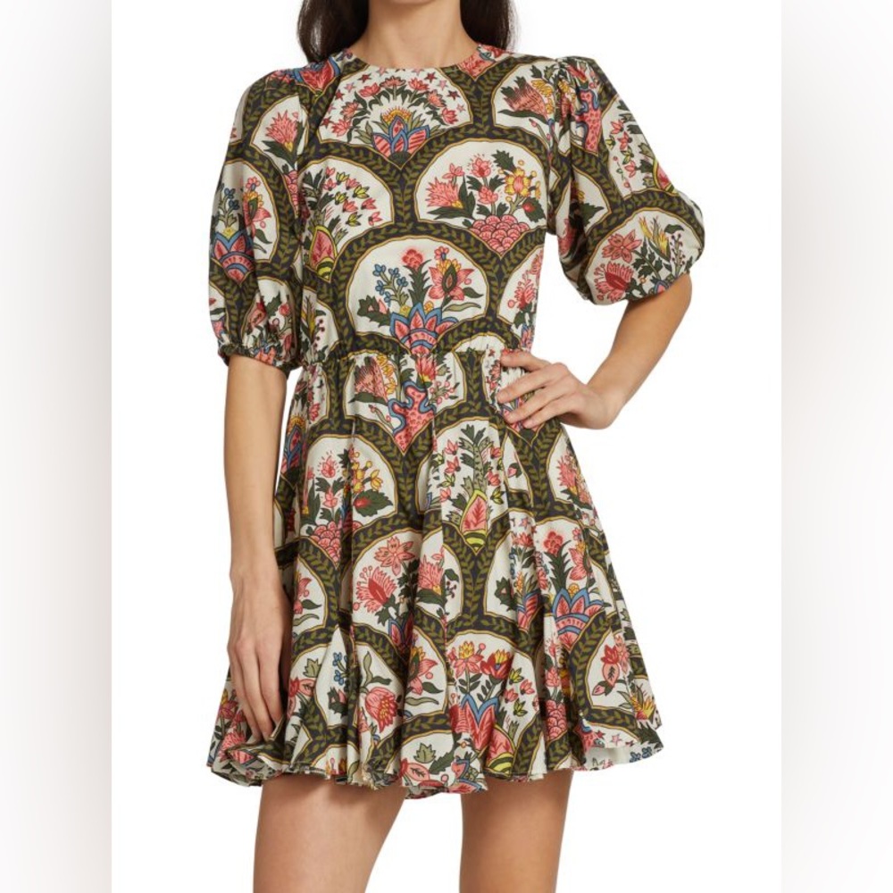 Rhode Molly Lace-Up Minidress